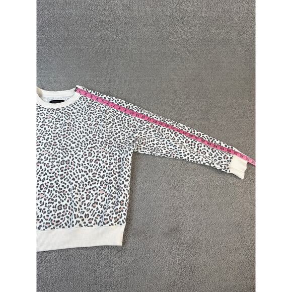 Victoria's Secret Sweatshirt Crewneck Casual Lounge Cheetah Print Size XL - Picture 7 of 7
